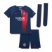 Billige Paris Saint-Germain Manuel Ugarte #4 Børnetøj Hjemmebanetrøje til baby 2023-24 Kortærmet (+ korte bukser)